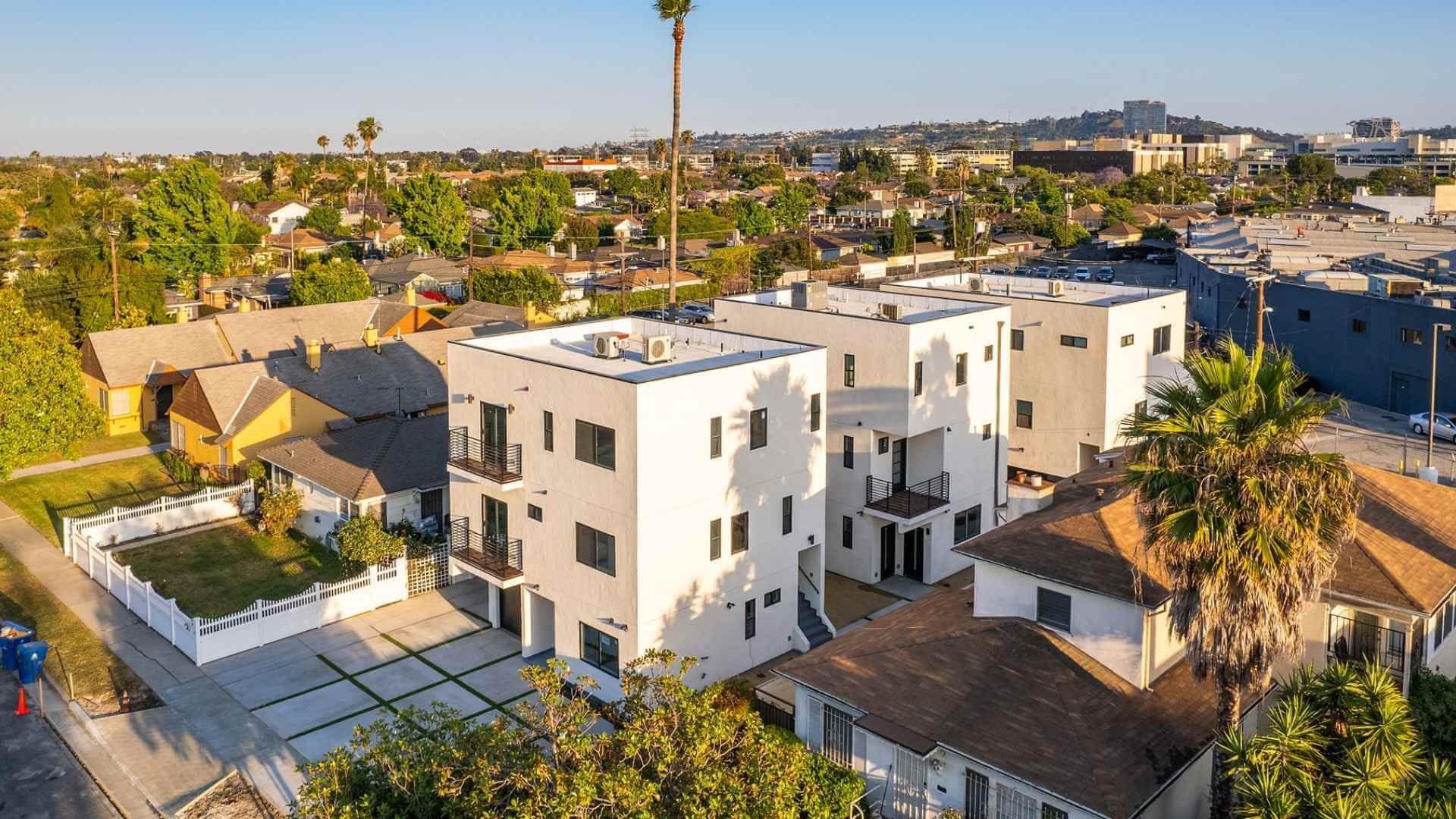 Multi-family residential construction project in Los Angeles County