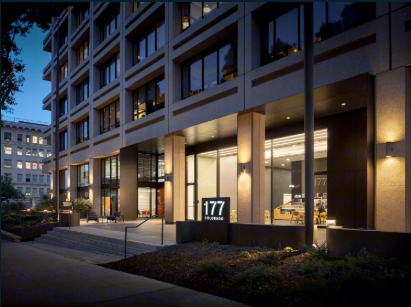 Exterior view of the office building located at 177 E Colorado Blvd in Pasadena.